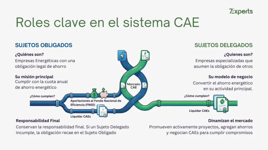 El papel del Sujeto Delegado en el ecosistema del ahorro energético CAE